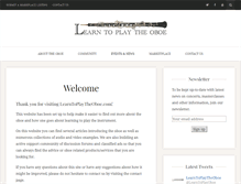 Tablet Screenshot of learntoplaytheoboe.com